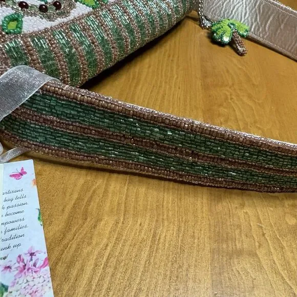 New Release Handcrafted In India Tropical Palm Tree Beaded Bag Viral TikTok RARE - Picture 15 of 16